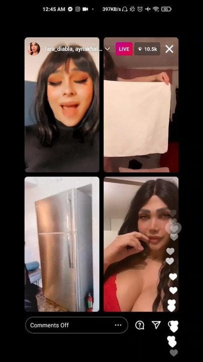 Arab instagram live dirty talk