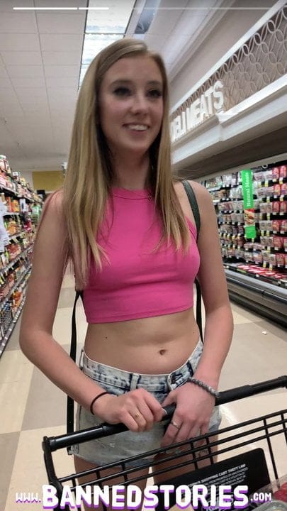 Haley Reed Flashes Tits in Grocery Store then Fucks You