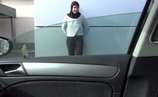 horny grandpa picks up a Syrian refugee in Germany